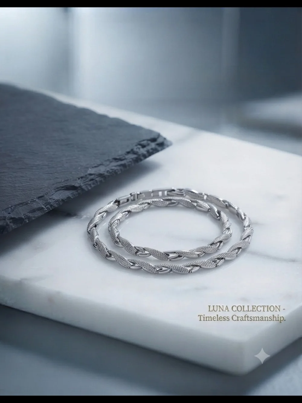 Luna Signature Stainless Steel Bracelet: Modern Sophistication
